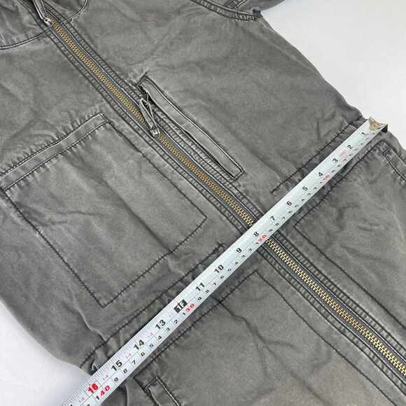 ~ Madewell SM Boho Jacket Fleet Utility Cotton Pockets Olive Green Preppy Zip - Picture 8 of 13